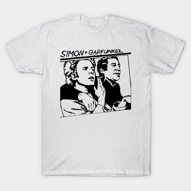 Simon & Garfunkel - Meme Design T-Shirt by CultOfRomance